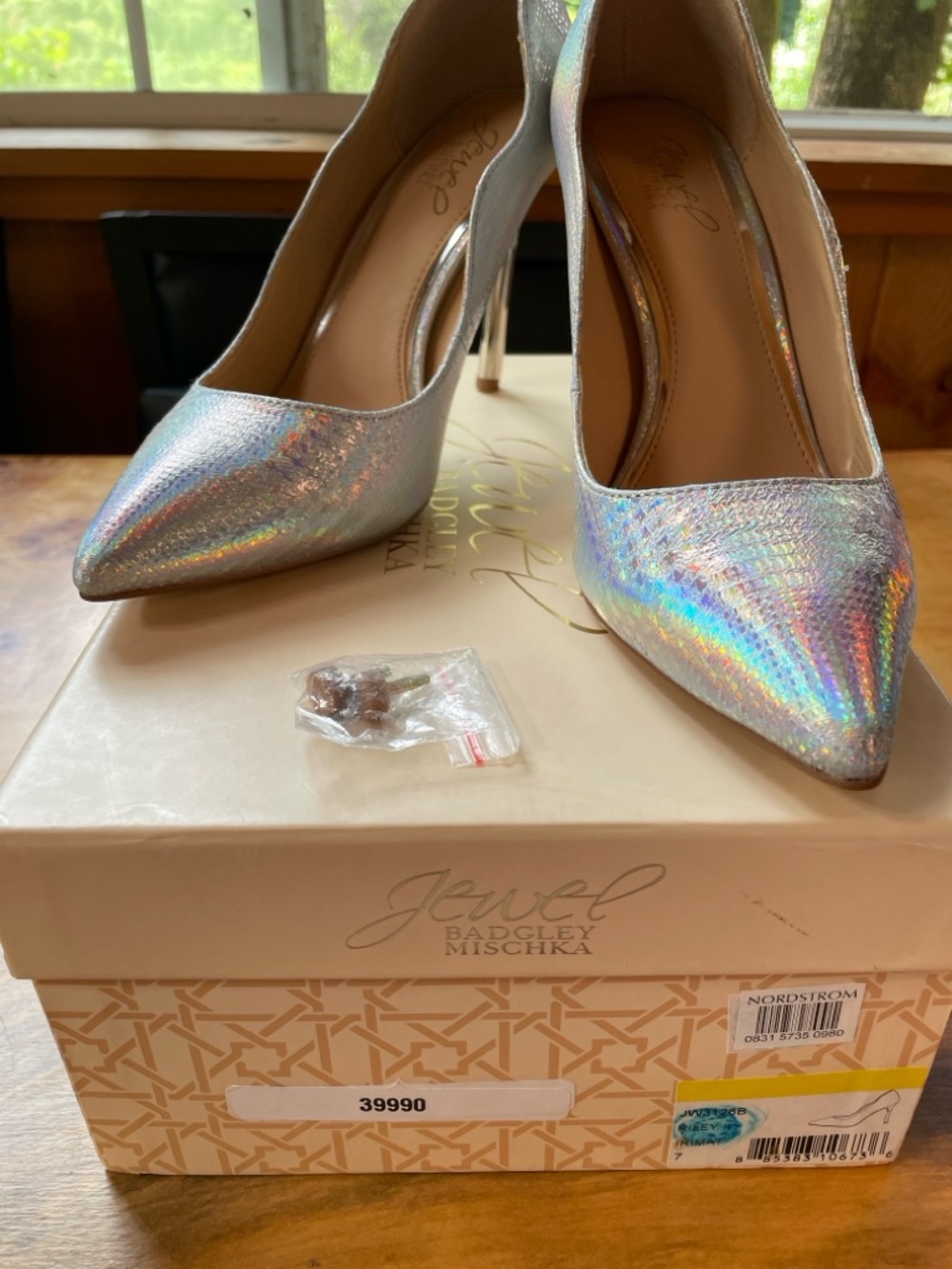 Jewel Badgley Mischka Riley - Iridescent Stiletto Pump (7)